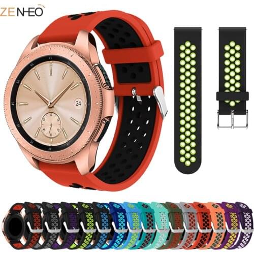 For Samsung galaxy watch Active 2 40mm 44mm Strap bracelet Silicone Watchband for Gear S2 42mm correa 20mm smartwatch universal