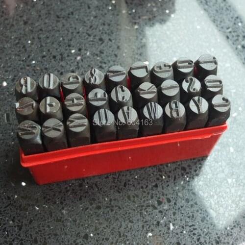 One Set Letter Steel Stamp ALPHABET Punch 10mm in Case Jewelers Set Metal 0.393"