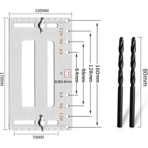 Carpentry Handle Locator Cabinet Door Handle Punching Installation Locator High-Precision Door Handle Punching Artifact