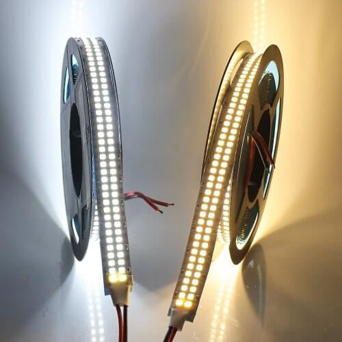 Super Bright 5M 2835 Led Strip Light 24V 12V DC 480LEDs/m 5m 2400LED Double Row Flexible Led Tape Ribbon Stripe Home Decoration