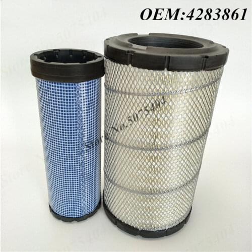 Air Filter 4283861 P821883 AF25384 AF25413 FOR HITACHI Excavator EX200-1 EX200-2 EX200-3