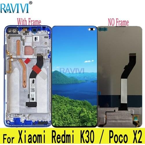 6.67" K30 LCD For XIAOMI Redmi K30 LCD Display Touch Screen Tested Digitizer Assembly For Xiaomi Poco X2