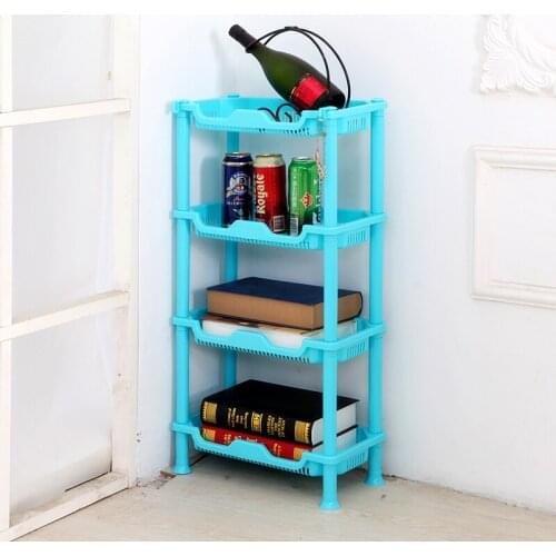 050 Multipurpose Shelf Kitchen Storage Rack Shelf square kitchen and toilet four layers receiver rack 40*21*79cm