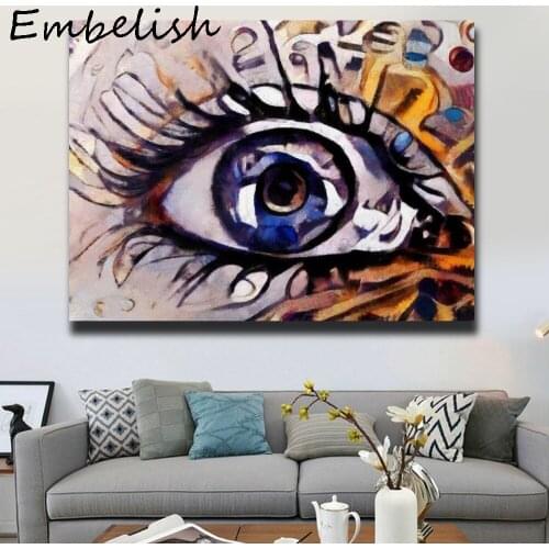 1 Pieces Abstraction Magic Eye HD Print On Canvas Oil Paintings For Living Room Modern HOme Decor Wall Posters Bedroom Pictures