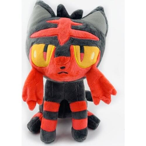 1Pcs 28cm Pokemon Anime Litten Plush Toys Doll Cute Soft Stuffed Peluches Cartoon Animals Gifts for Children Kids