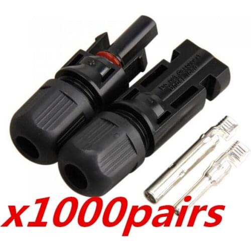 1000 pairs = lot multicontact pv connector for solar panel connection