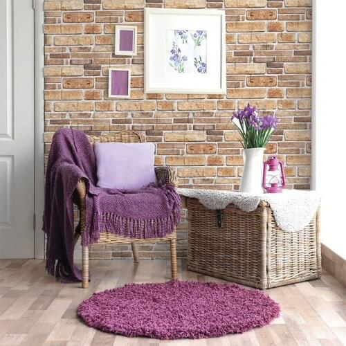 3d Brick Pattern Wall Sticker PVC Self-adhesive Waterproof Wallpaper For Living Room Bedroom Sofa TV Background House Decoration