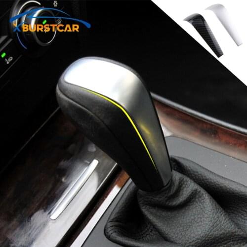 For BMW E87 E90 E92 E93 X1 2011 - 2013 1 Series 2008 - 2011 3 Series 2006 - 2012 Car Gear Head Shift Knob Decoration Cover Trim