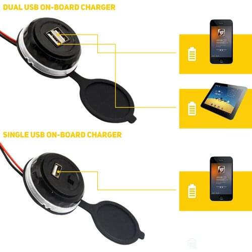 Motorcycle Car Waterproof USB Charger Port Socket 12V Adapter W/LED Indicator Single/Dual Usb Charger 12v to 5v Usb Auto Charger