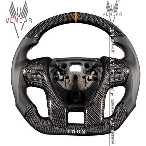 Private custom carbon fiber steering wheel for Ford Everest Raptor U375 Personalized logo customization