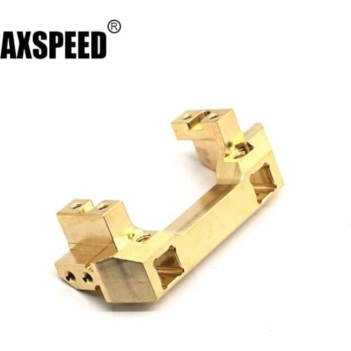 AXSPEED Brass Front Bumper Mount Servo Stand for Traxxas TRX-4 TRX4 1/10 RC Crawler Car Parts