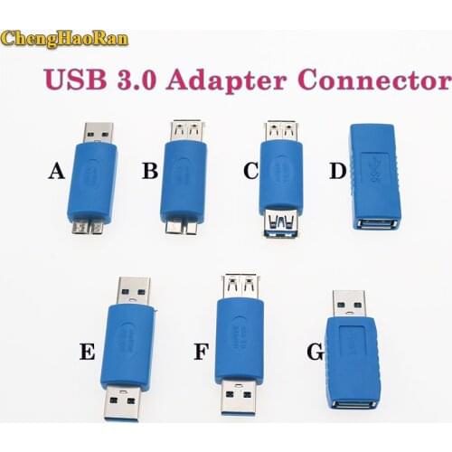ChengHaoRan USB 3.0 Type A Female/male to micro 3.0 Female male Connector Adapter Converter Extension Plug Connector AF AM