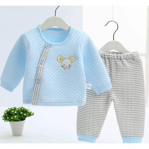 Baby thickened bevelled underwear set