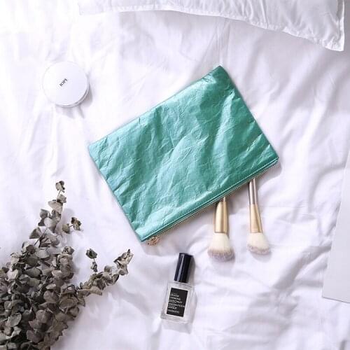 DuPont Paper Cosmetic Bag Lady Toiletry Bag beauty Women clutch makeup bag Envelope bag