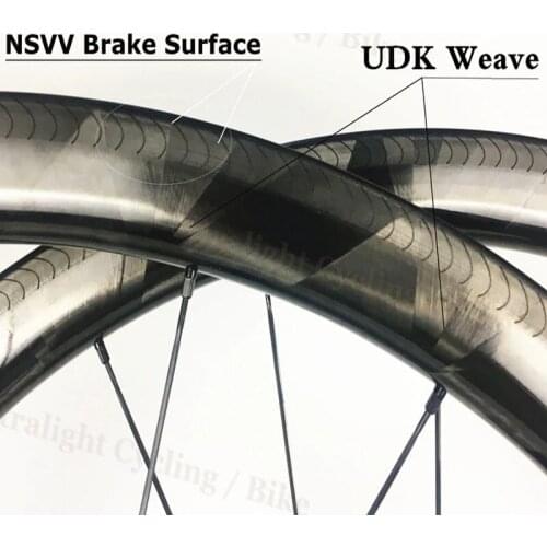 Factory 700C road bicycle U shape carbon clincher tubeless bicycle rims carbon wheelset DT 350S Road Carbon Wheels