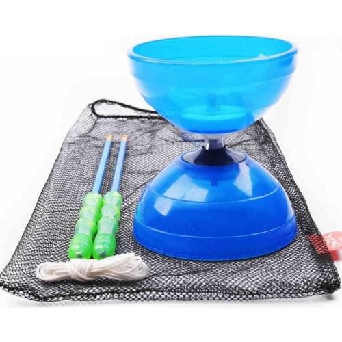 String juggling spinning bowl sport toy Classic Kidss Toy 3-bearing Beginners Diabolo Bowl With Handsticks String Juggling