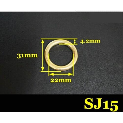 50PCS 22X31X4.2MM Brass O Ring Round Ring For Bags and Suitcases Hardware Accessories