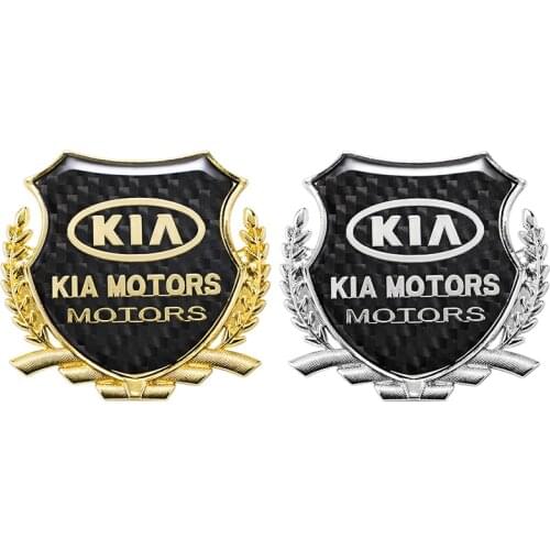 3D Metal Carbon Fiber Emblem Car Side Window Badge Stickers For KIA Cerato Sportage R K2 K3 K5 RIO 3 4 Sorento Car Accessories
