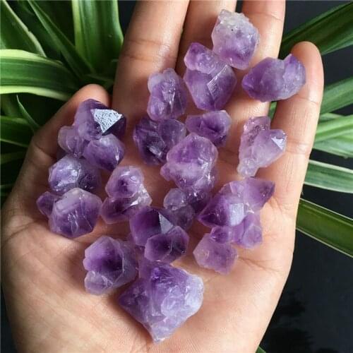 Natural amethyst gemstone meditation Healing crystal cluster specimen home decoration