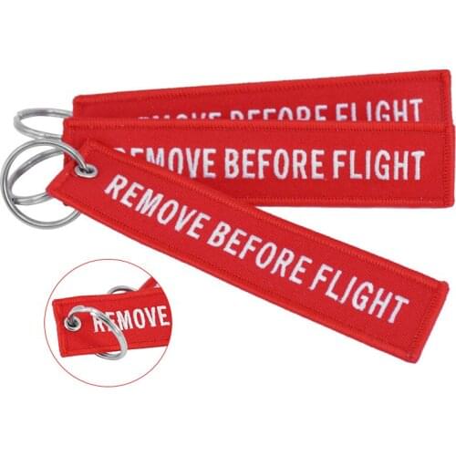 Woven Key Ring Special Luggage Tag Label Red Chain Keychain For Aviation Gifts Keychain Fashion Jewelry