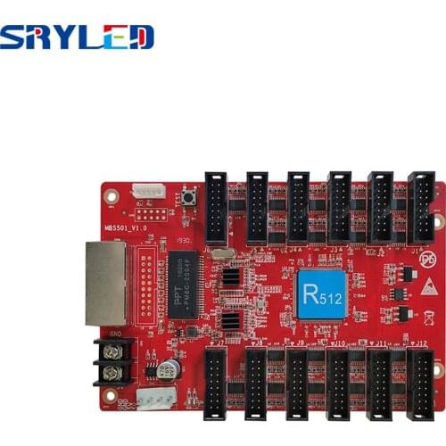 HD R512 Full Color Receiver Max Support 12xHub75 256x256pixels Receiving Card
