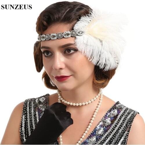Beaded Headband Indian Style Blue Feathers Performance Hair Accessories Decoration White Headwear Bridal Accessories BQ004