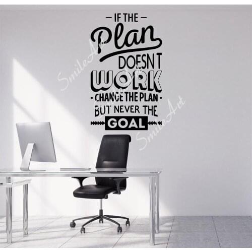 Romantic Plan To Work Sticker Waterproof Vinyl Wallpaper Home Decor For Kids Rooms Decoration Vinyl Decals