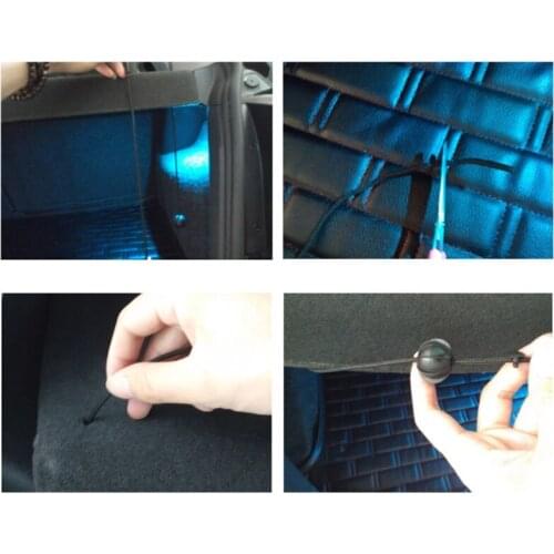 T8WF Car Rear Shelf Hold String Auto Shelves Holding Strap Small Ball Rope Compatible with VW-Golf GTI-MK6 R20- 2 Pack