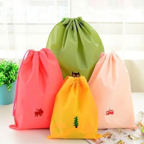 Waterproof 1Pcs Sundries Storage Tools Clothes Storage Bag Travel Organization Makeup Bag Drawstring Bags Multifunction
