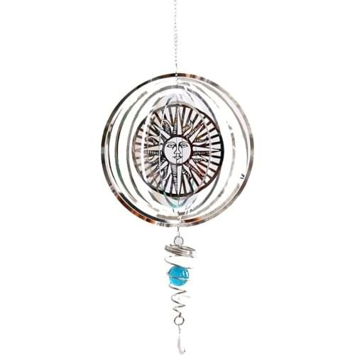 Rotating Mirror Creative Household Pendant Sun Pendant Home Ornaments Bedroom Decorations Wall Hanging Decorations