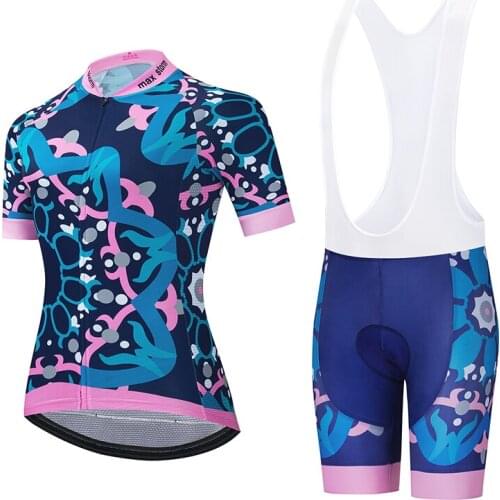 Top qualitySummer Cycling Jersey Women Short Sleeve Jersey Bicycle Clothing Maillot Ropa Ciclismo Racing Bike Clothes max storm