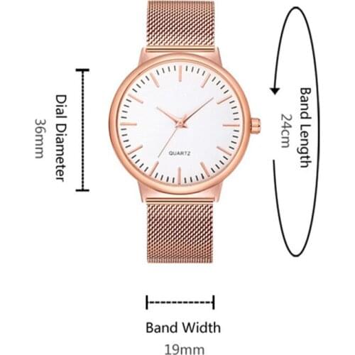 Women Watches Luxury Wrist Watch relogio feminino Clock For Women Milanese Steel Lady Rose Gold Quartz Ladies Watch New