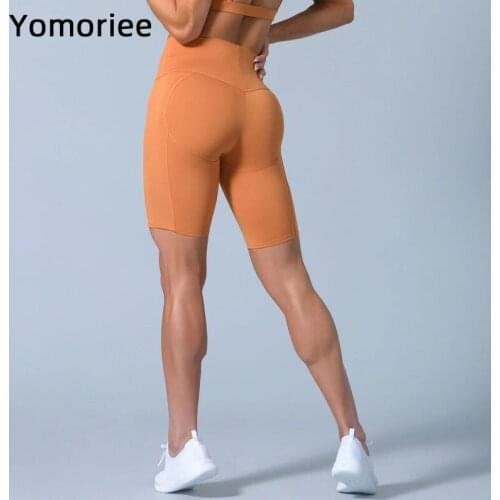 Women Yoga Shorts Gym Sport Workout Running Training Fitness Tights Naked-Feel High Elastic Butt Lifting High Waist Leggings