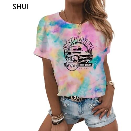 2021 NEW Summer Top Womens HARAJUKU SHIRT Female Anime T-Shirt Cool Punk Plus Size XXL-6XL Streetwear haut femme élégant