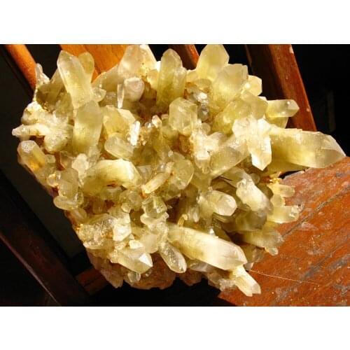 4300g rare natural rock citrine quartz crystal cluster original