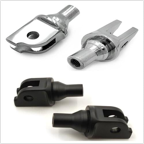 Aftermarket free shipping motorcycle parts Black Footpeg Footrest Adapter For Harley 2018-2019 Breakout FXBR / 114 FXBRS chromed