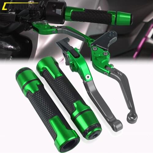 Motorcycle Accessories CNC Aluminum Brake Clutch Levers Handlebar Hand Grips Ends For Kawasaki ZX9R ZX-9R ZX 9R 2000 2002 2003