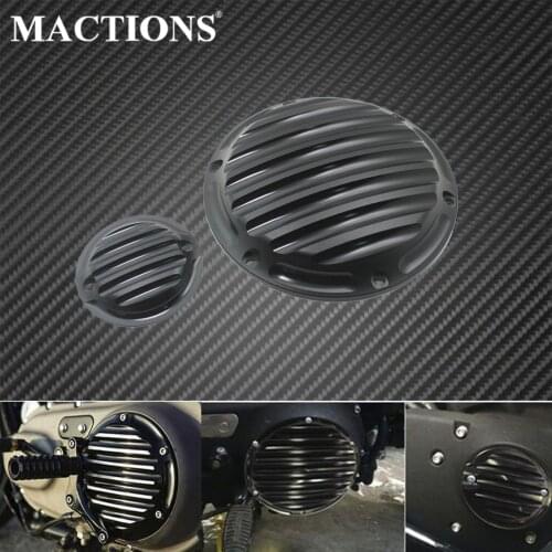 Motorcyle Accessories All Black CNC Derby Timing Timer Covers For Harley Sportster 883 1200 XL