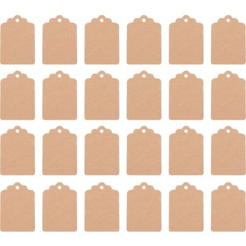 1000 Pcs Plain Kraft Paper Tag Name Tag Price Tag Gift Tag for Marking Mailing Shipping