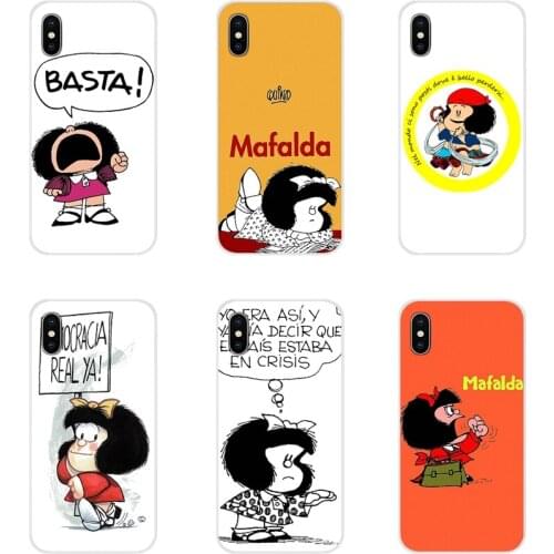 For Huawei Mate Honor 4C 5C 5X 6X 7 7A 7C 8 9 10 8C 8X 20 Lite Pro Accessories Phone Cases Covers Mafalda Girl Flexible