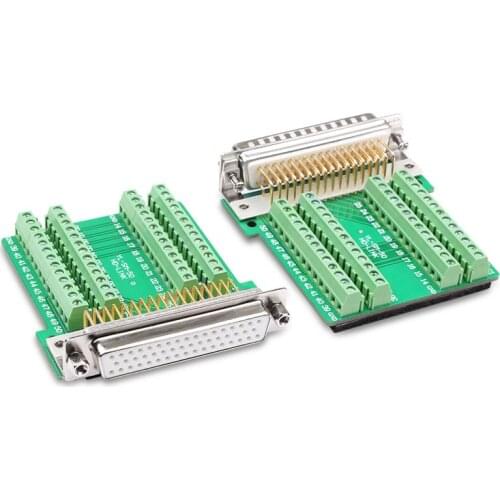 D-SUB 50PIN DB50 Solder-free Three 3-row 50-pin Connector Solder-free DB50 Male Header Female Adapter Board Terminal Column