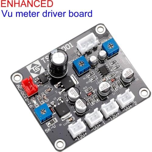 VU Header Meter Driver Board Front Stage with Adjustable Backlight DB Audio Power Amplifier Level Meter Drive Module
