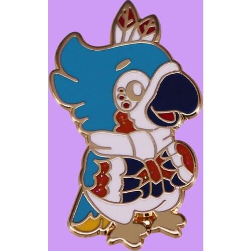Breath of the Wild Kass Birdman Brooch Pins Enamel Metal Badges Lapel Pin Brooches Jackets Jeans Fashion Jewelry Accessories