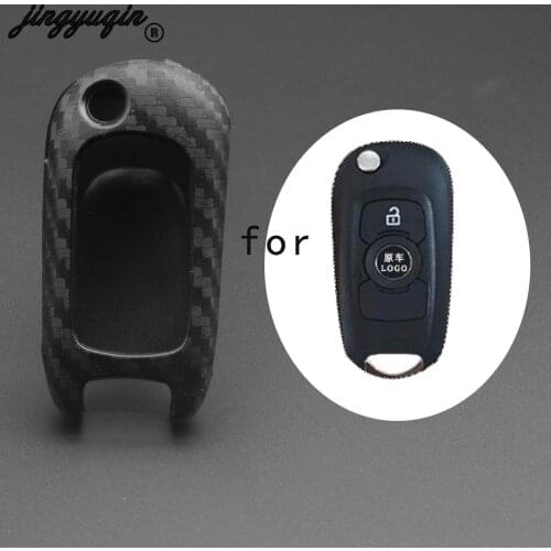Jingyuqin For 2019 Buick Verano For Chevrolet Cruze Car Styling Cover Protection Carbon Style Silicone Key Case Cover