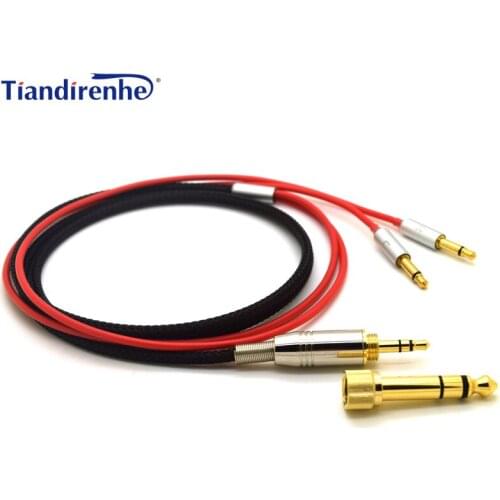 Cable for Denon AH-D600 D7100 Velodyne vTrue Headphones Replacement Audio Cable Cords 6.35 / 3.5mm Male to 2 x 3.5mm Male Jack