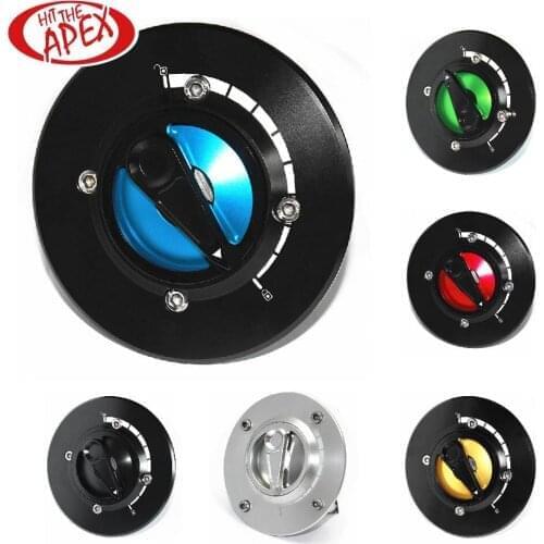 For SUZUKI GSXR750 GSXR 750 2003-2017 2018 Motorcycle Fuel Tank Cap CNC Aluminum Keyless Twist off Nimble Quick Lock Gas Cover