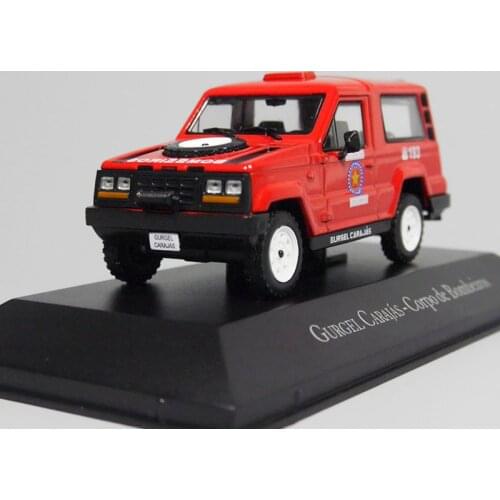 Diecast 1:43 Scale Brazil Fire Truck Off-road Vehicle Police Cars Alloy Cars Model Collectible Display Gift Hot Toys