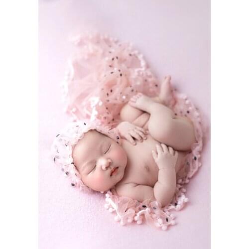 Newborn Lace Wrap with Hat set Newborn Photography Props Baby Photo Shoot Accessories Photograph For Studio