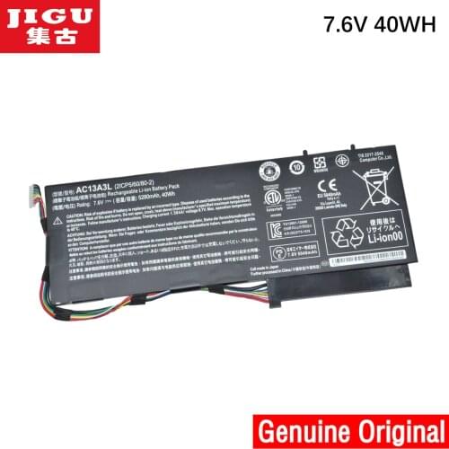 JIGU original laptop battery 2ICP5/60/80-2 AC13A3L FOR ACER for TravelMate X313 Aspire P3-131 171
