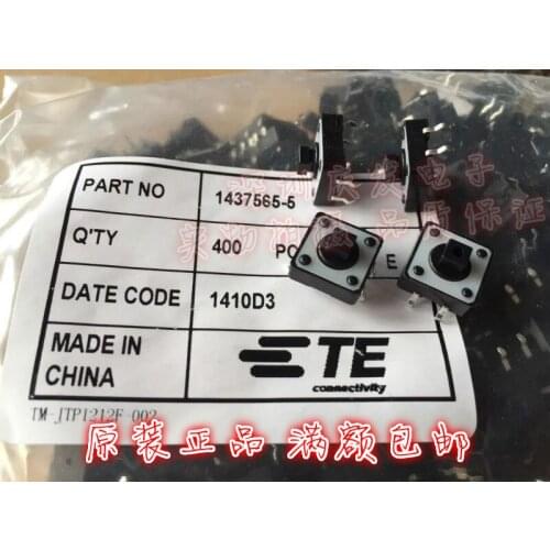 Original new 100% 1437565-5 touch switch 12*12*7.3 DIP 4pin copper foot micro switch